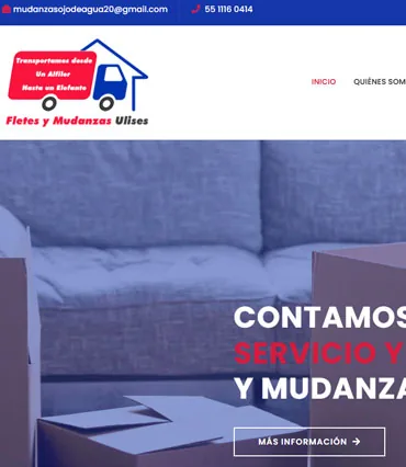 Proyecto de diseño web para fletesymudanzastecamac.com