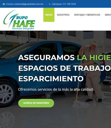 Proyecto de diseño web para grupohafe.com.mx