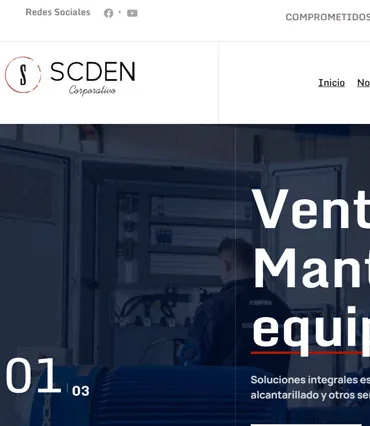 Proyecto de diseño web para scden.com.mx