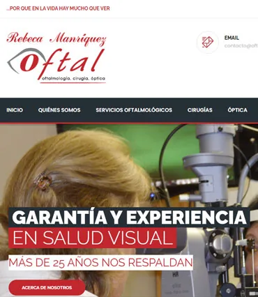 Proyecto de diseño web para oftal.com.mx