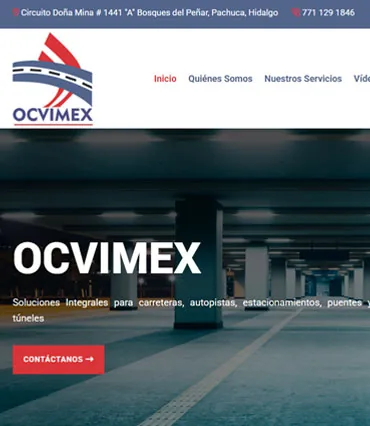 Proyecto de diseño web para ocvimex.com.mx