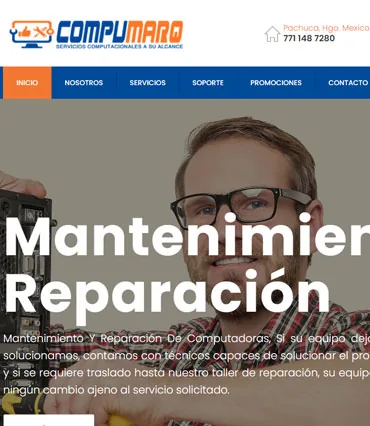 Proyecto de diseño web para compumarq.com