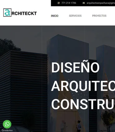 Proyecto de diseño web para arquitectospachuca.com.mx