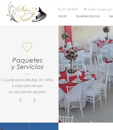 Proyecto de diseño web para salonjardinnandos.com.mx
