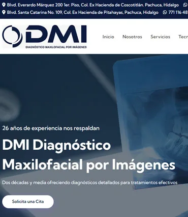 Proyecto de diseño web para dmiradiologiamaxilofacial.com
