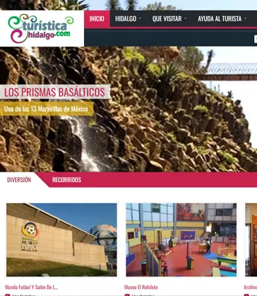 Proyecto de diseño web para turisticahidalgo.com