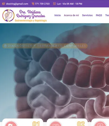 Proyecto de diseño web para drarodriguezgastro.com.mx