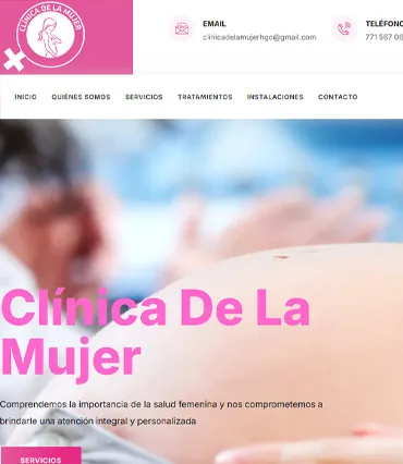 Proyecto de diseño web para clinicadelamujerhgo.com