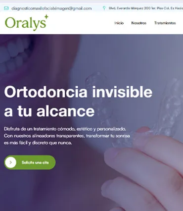 Proyecto de diseño web para oralys.com.mx
