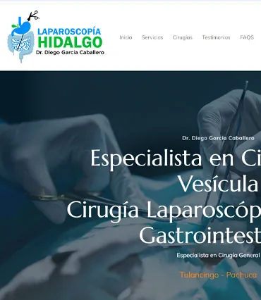 Proyecto de diseño web para clinicadevesiculadrcaballero.com.mx