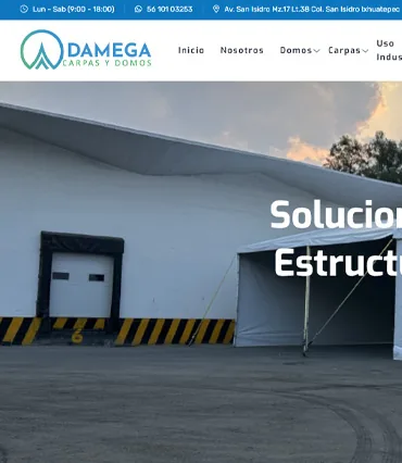Proyecto de diseño web para ventayrentadomosycarpas.com.mx