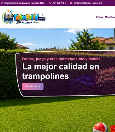 Proyecto de diseño web para trampolin.com.mx