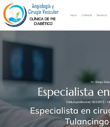 Proyecto de diseño web para clinicacanadipiediabeticoyheridas.com.mx