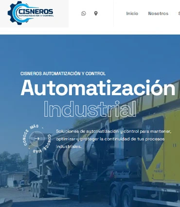 Proyecto de diseño web para automatizacioncisneros.com