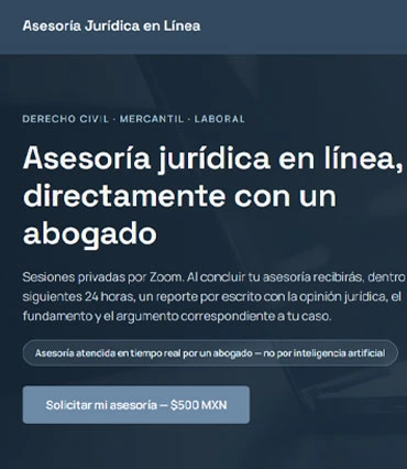 Proyecto de diseño web para asesoriajuridicaenlinea.com.mx