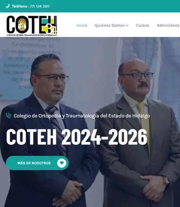 Proyecto de diseño web para coteh.com.mx