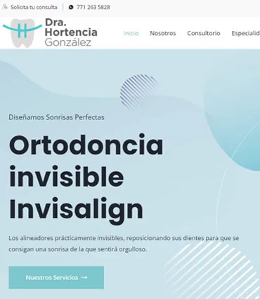 Proyecto de diseño web para ortodonciapachuca.com