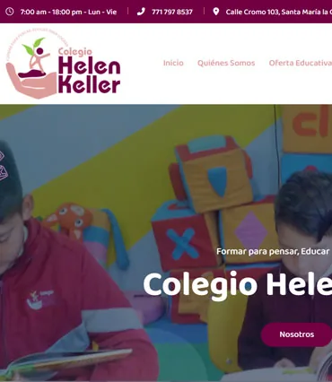 Proyecto de diseño web para helen-keller.edu.mx