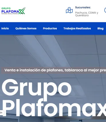 Proyecto de diseño web para plafomax.com.mx