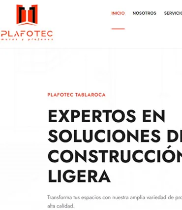 Proyecto de diseño web para plafotectablaroca.com.mx