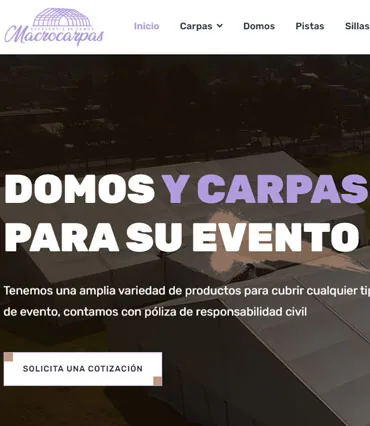 Proyecto de diseño web para macrocarpas.com.mx