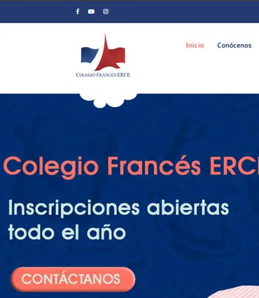 Proyecto de diseño web para colegiofrances.edu.mx