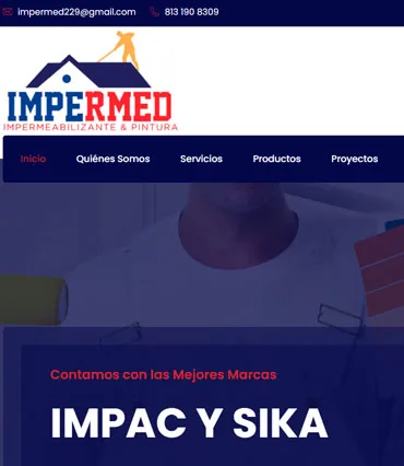 Proyecto de diseño web para pinturasyacabadosmonterrey.com.mx