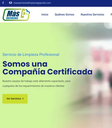 Proyecto de diseño web para limpiezaysanitizacion.com