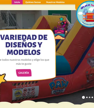 Proyecto de diseño web para inflablespachuca.com.mx