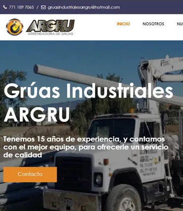 Proyecto de diseño web para gruasindustrialeshidalgo.com