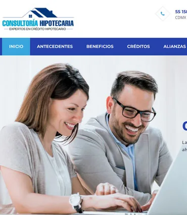 Proyecto de diseño web para consultoriahipotecaria.com
